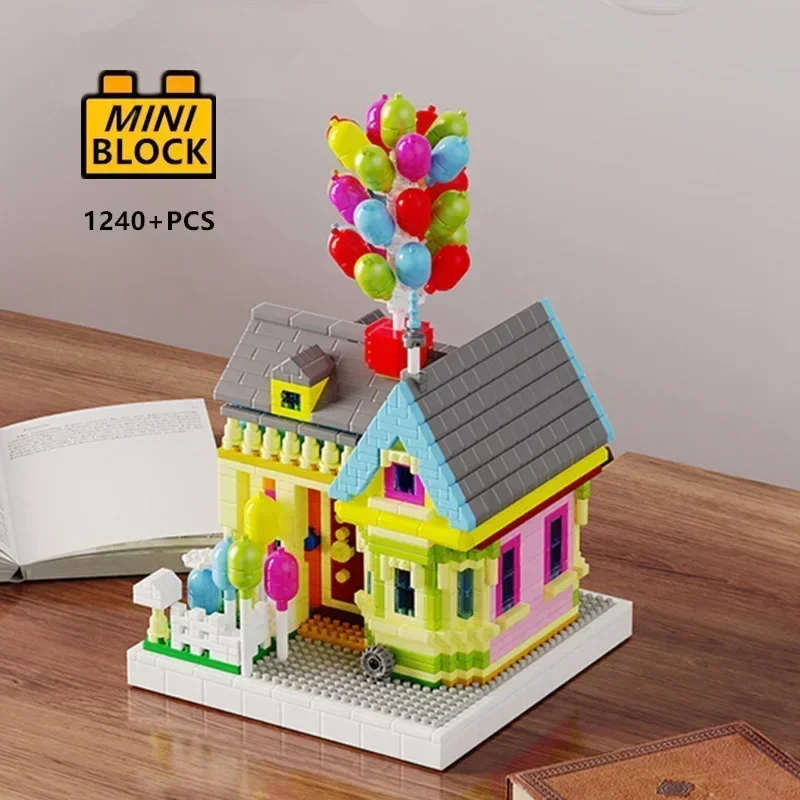 Building Block Mini - Micro-Mini-Block Balloon Fly House Friends Streetview,