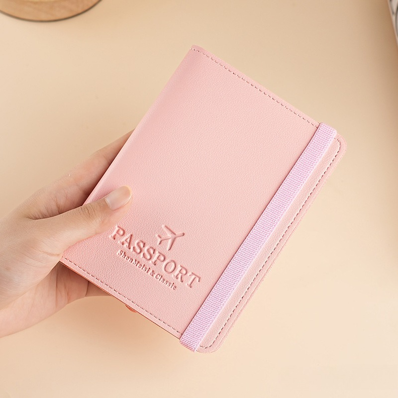 Card Top Loader - Funda para Pasaporte de Cuero PU,